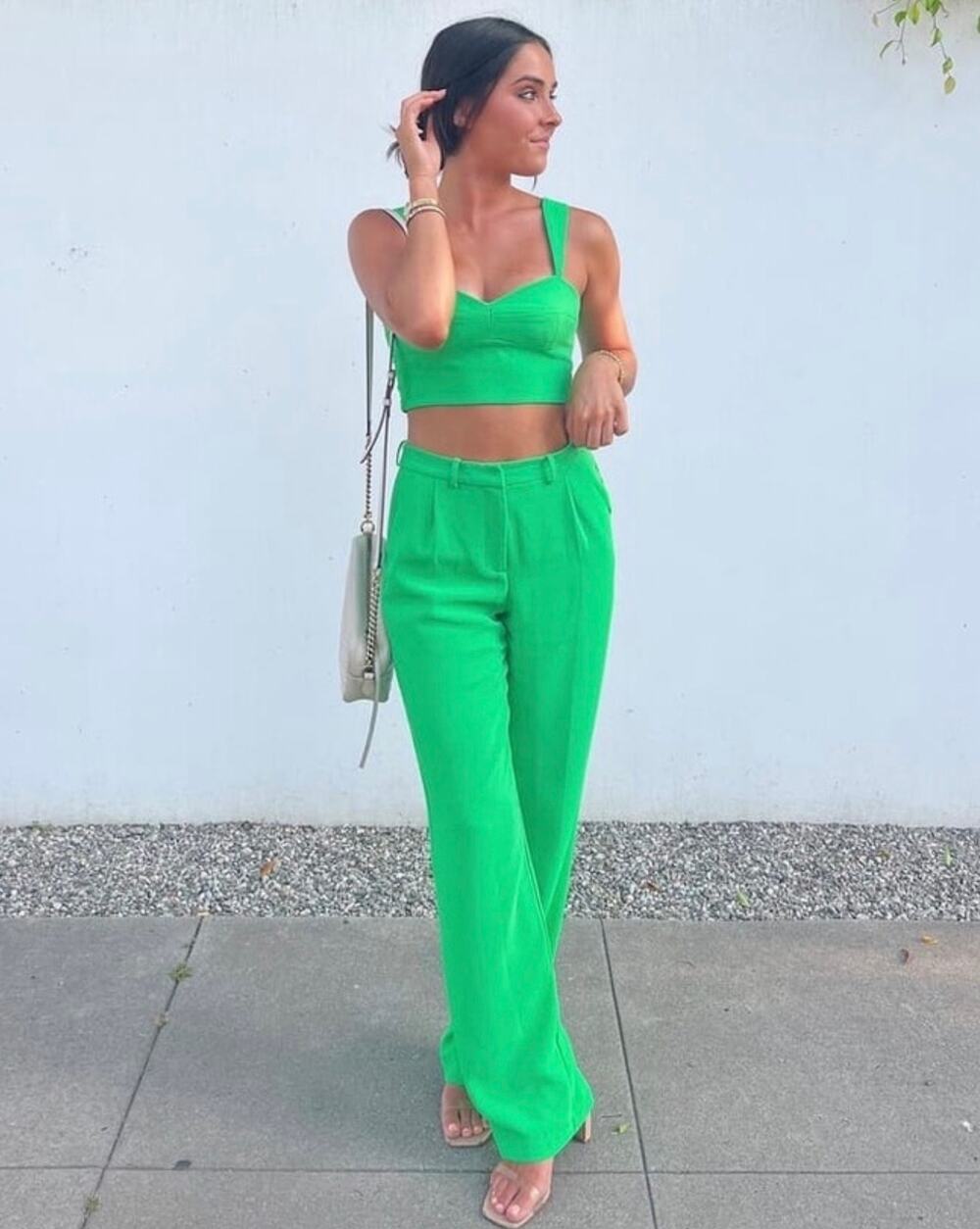 Amanda Uprichard NWT Wallace Pant in Grass Green Size Small